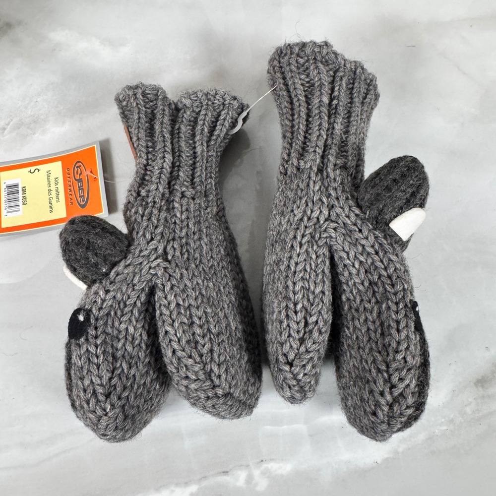 Kyber Outerwear Kid's Koala Bear Mittens Wool Fleece Lined Funky Zoo Collection - Picture 2 of 8